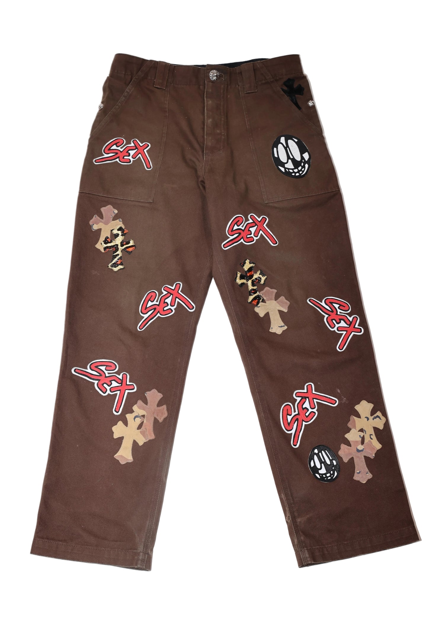 ($37,800) Chrome Hearts Matty Boy Sex Records Carpenter Pants (A Boogie)