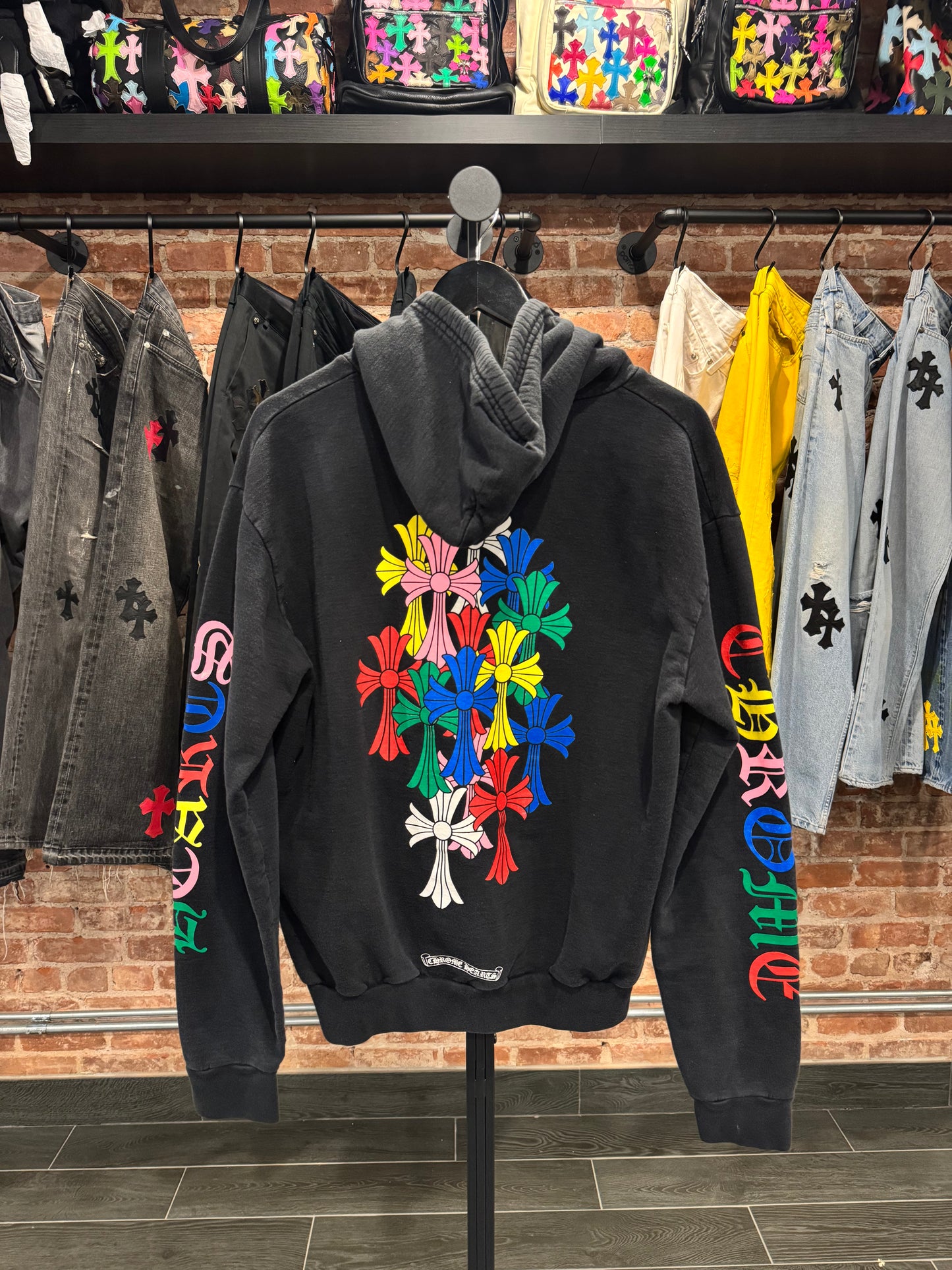 Chrome Hearts Multi Color Cross Zip-Up (zipper missing)
