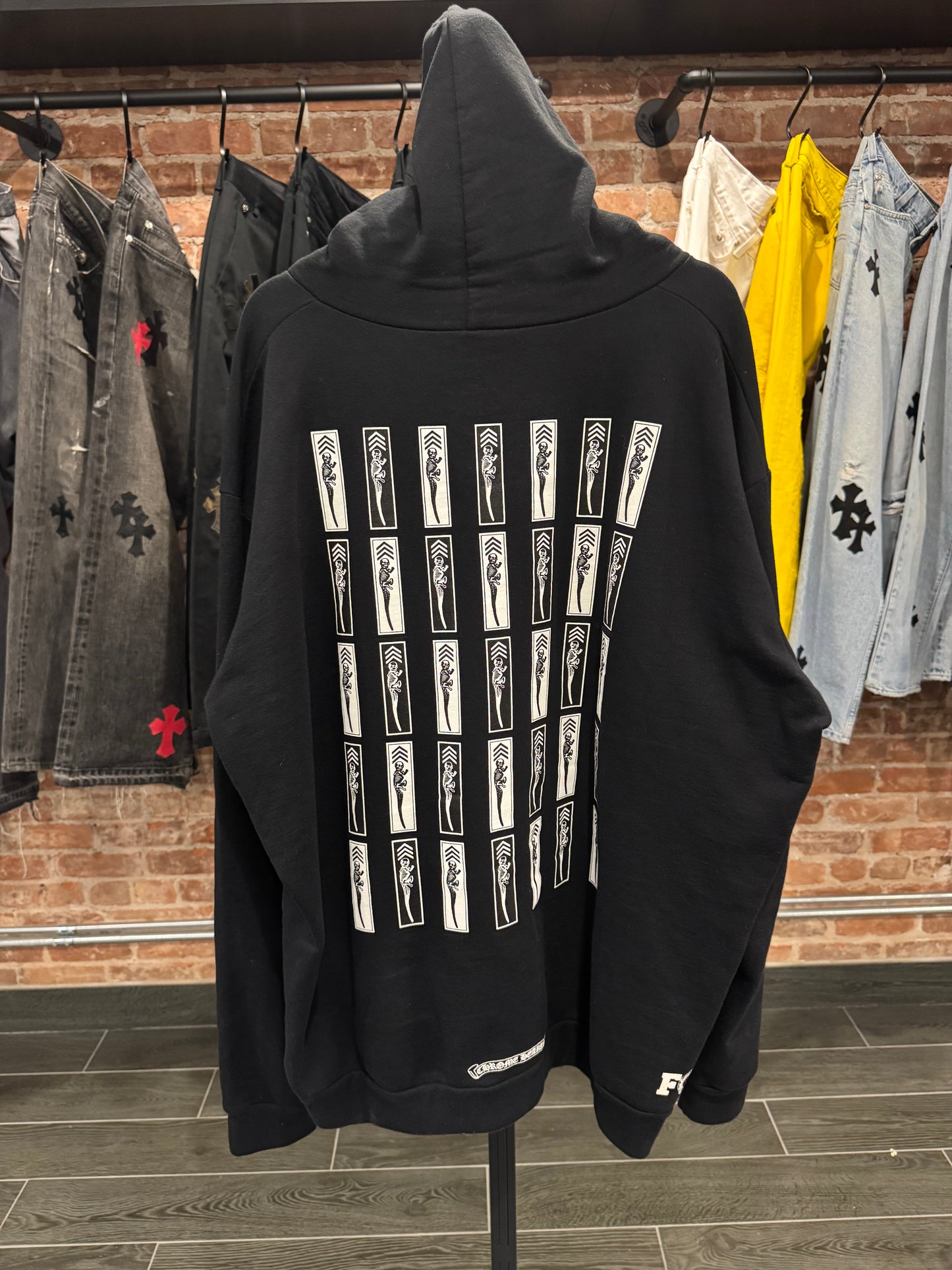 Chrome Hearts Foti Skeleton Zip-Up