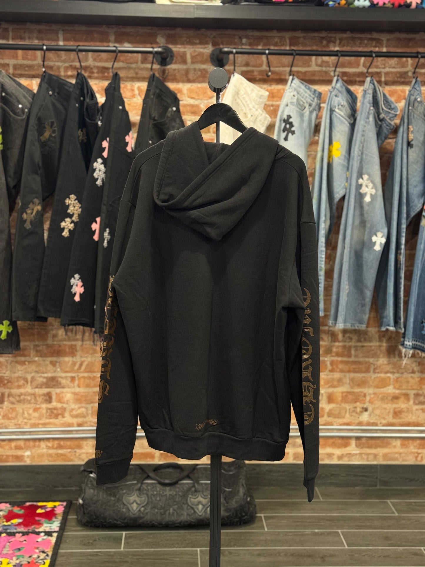 Chrome Hearts Brown Glitter Zip-Up