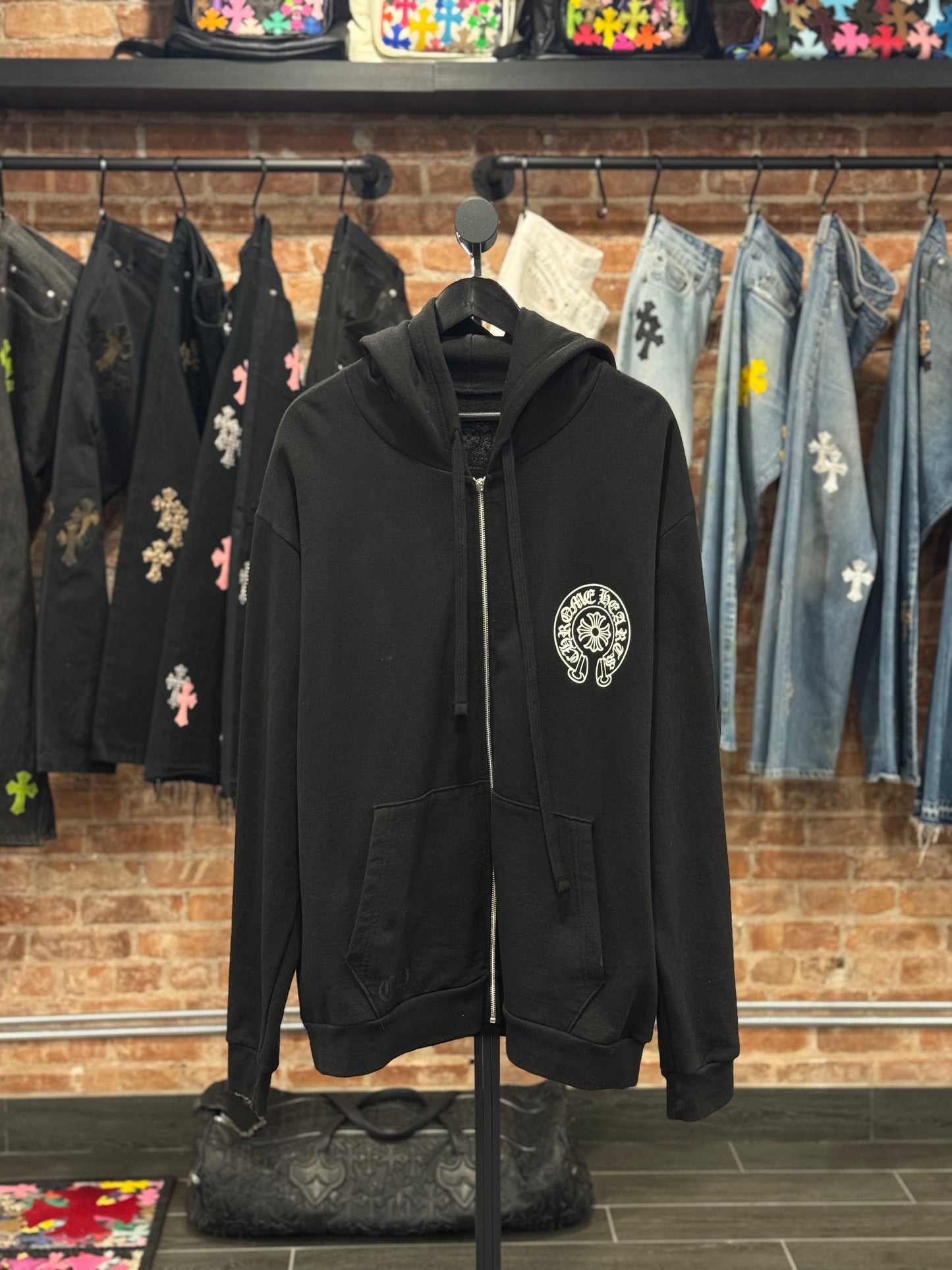 Chrome Hearts Honolulu Exclusive Horseshoe Zip-Up (zipper missing)