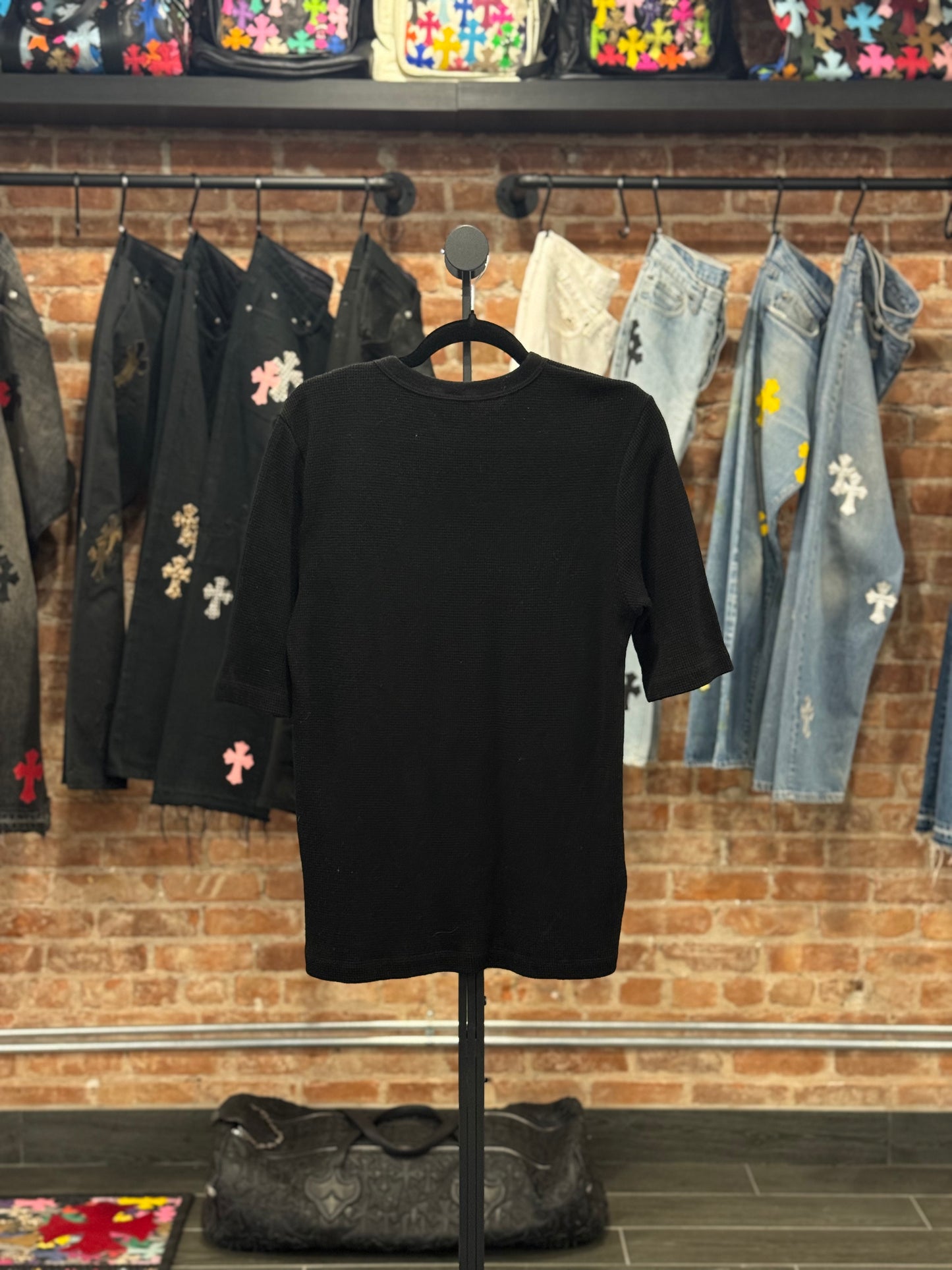 Chrome Hearts CH Logo Embroidered Waffle T-shirt