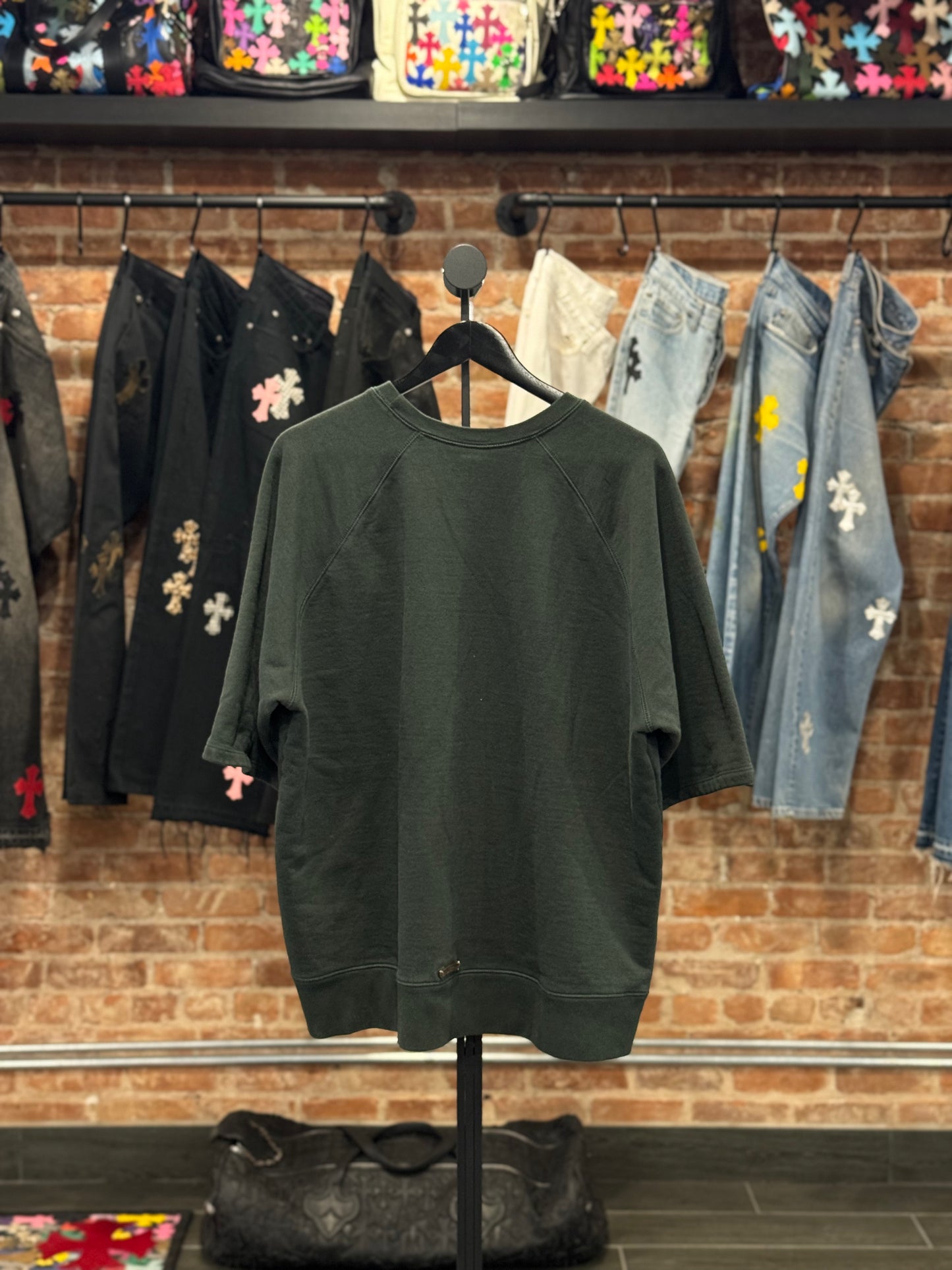 Chrome Hearts Green Embroidered CH Logo T-shirt