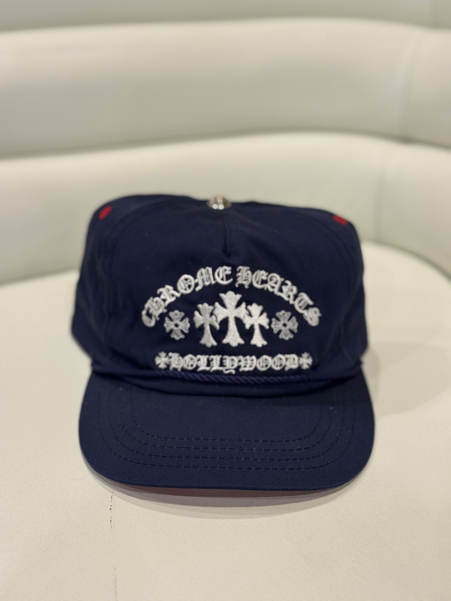 Chrome Hearts Blue Hollywood Triple Cross Hat