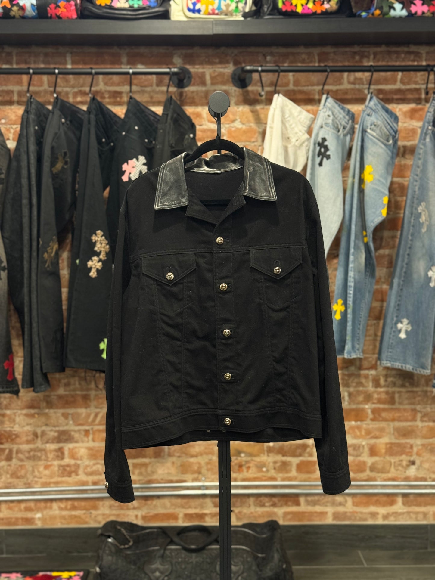 ($11,550) Chrome Hearts Rolling Stones Denim Jacket