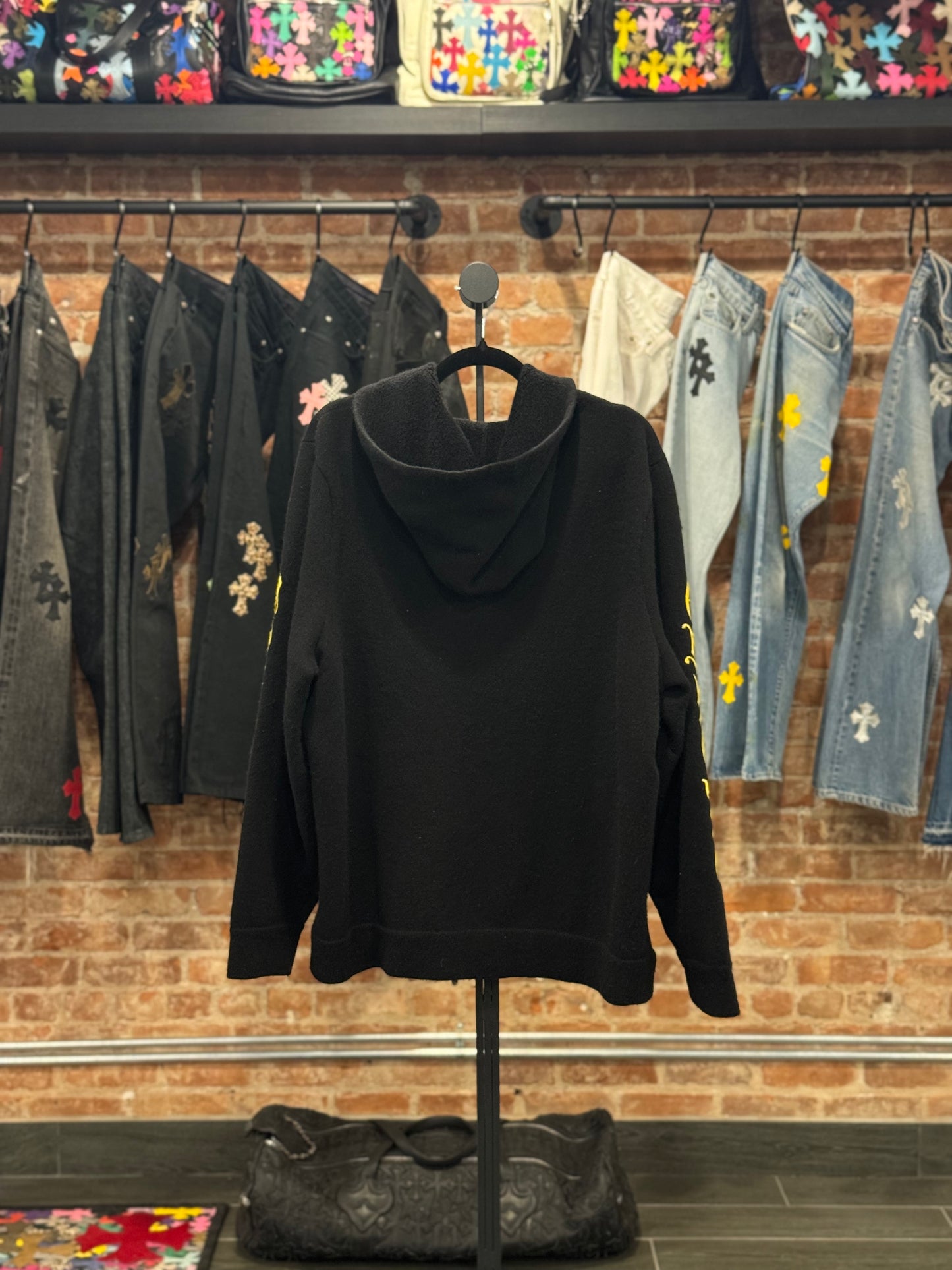 Chrome Hearts Yellow Cashmere Zip-Up