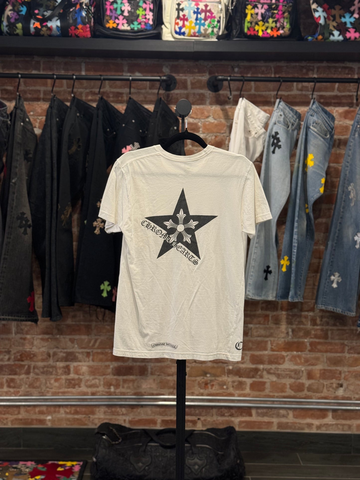 Vintage Chrome Hearts White Star T-shirt
