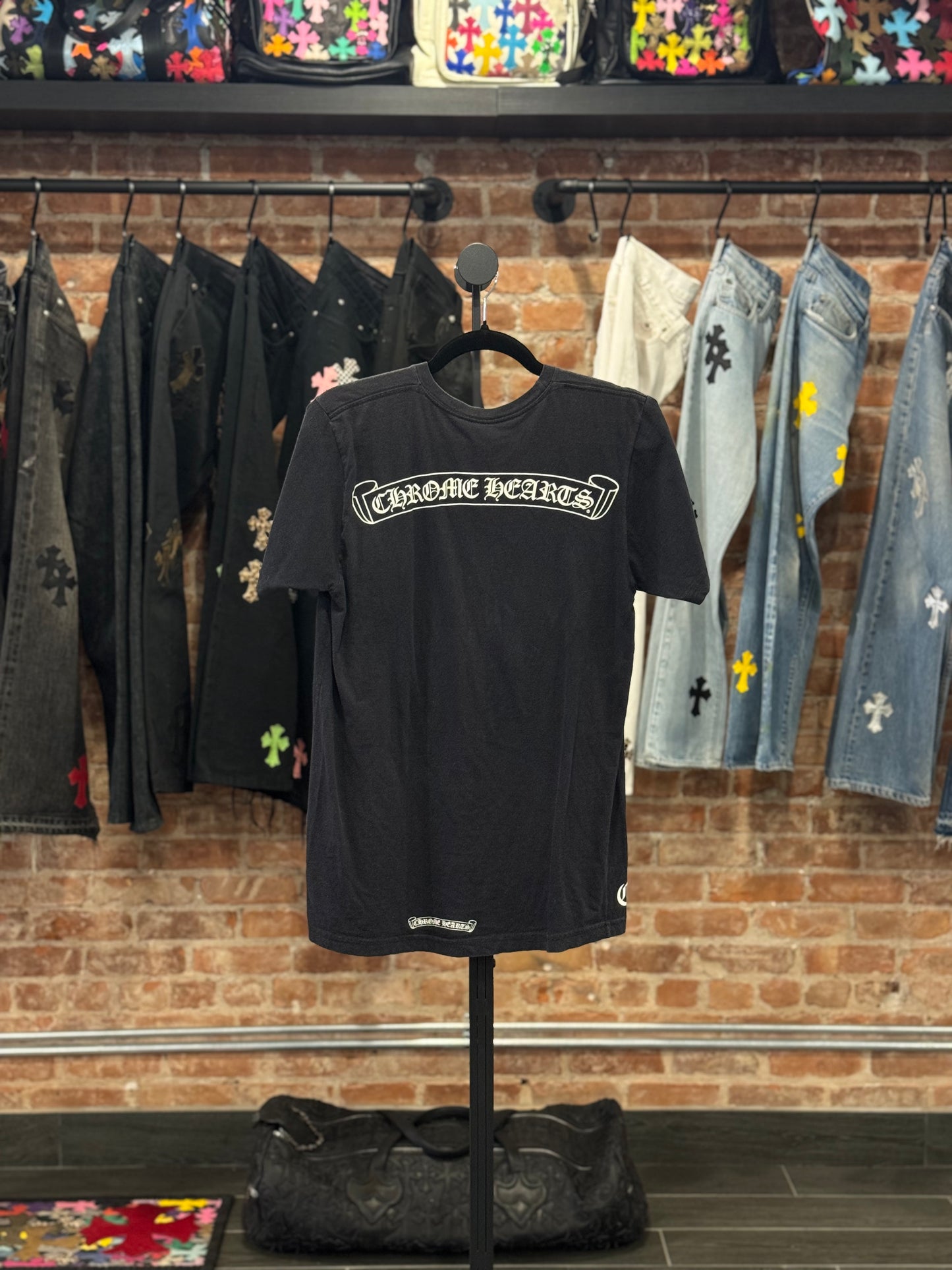 Vintage Chrome Hearts Vertical Logo T-shirt