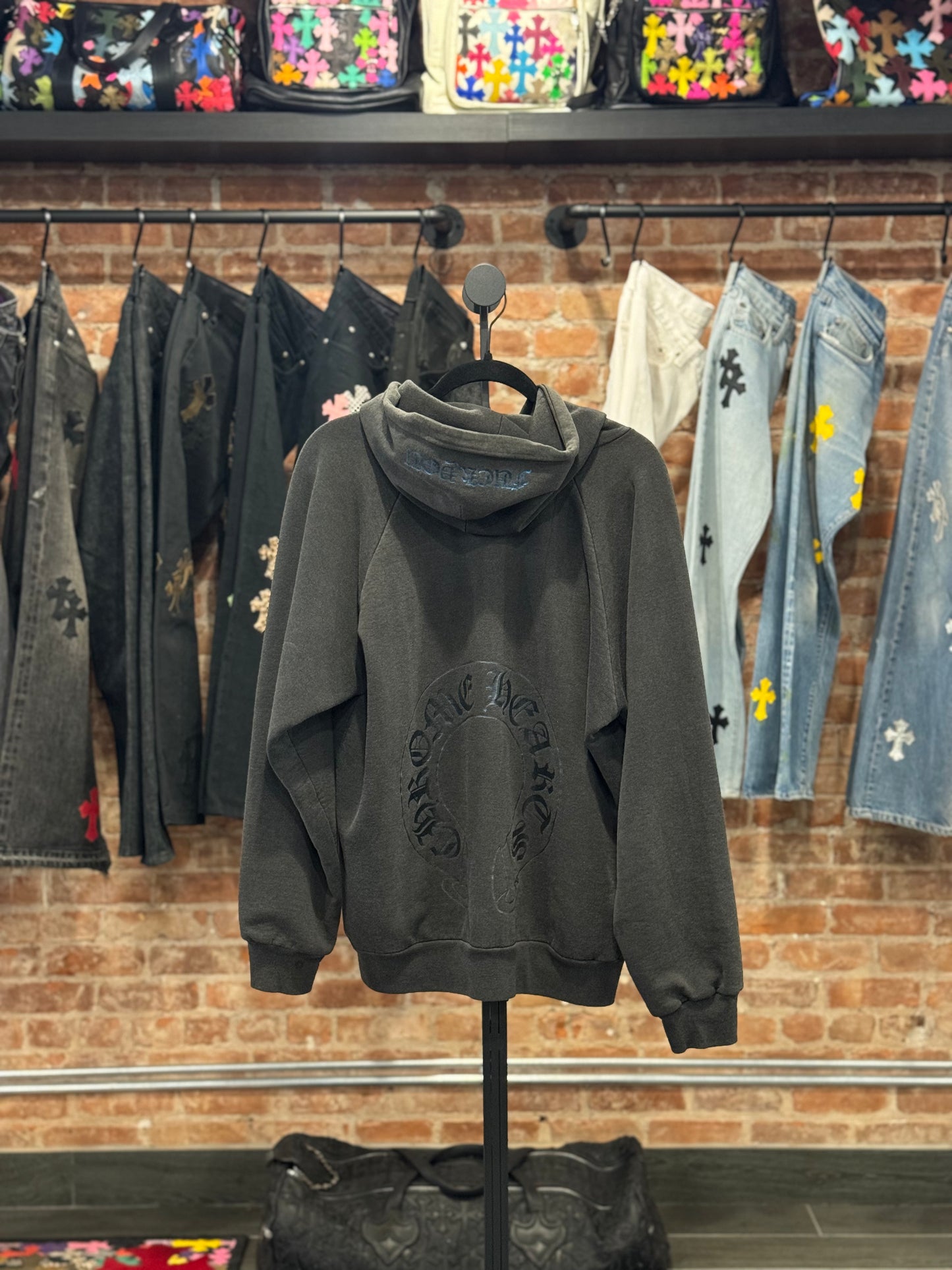 Vintage Chrome Hearts Galaxy Horseshoe Thermal Hoodie