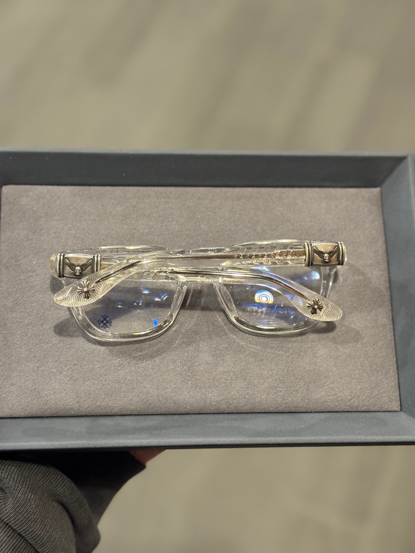 Chrome Hearts WELL HELL YEAH White Glasses