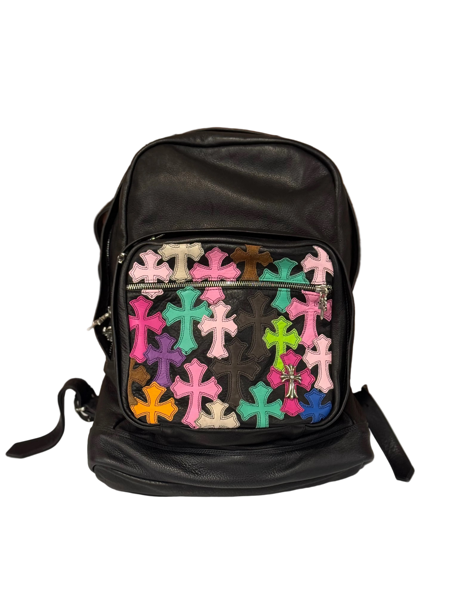 ($42,000) Chrome Hearts Multi Color Cross Patch Backpack