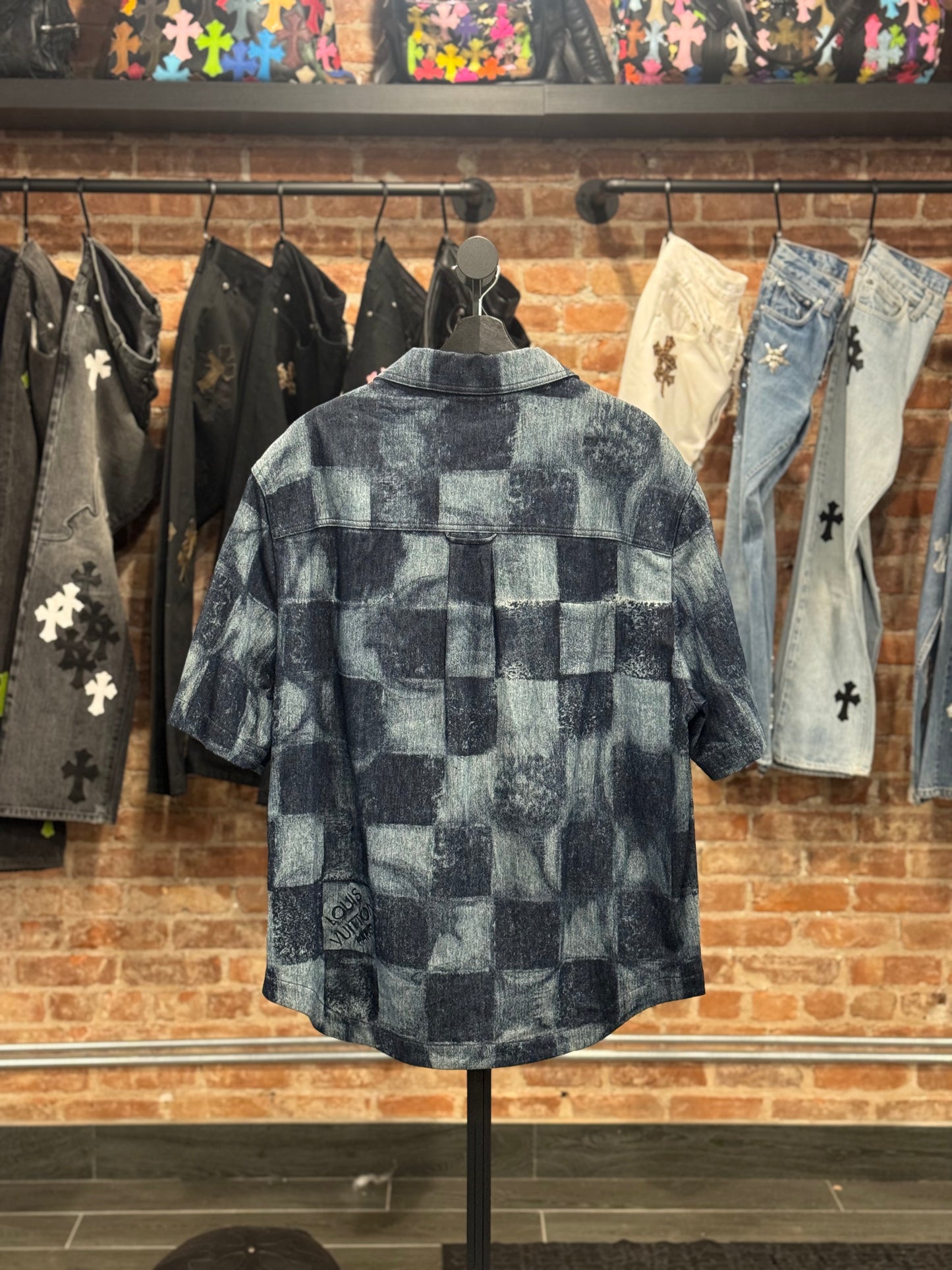 Louis Vuitton Damier Blue Denim Shirt