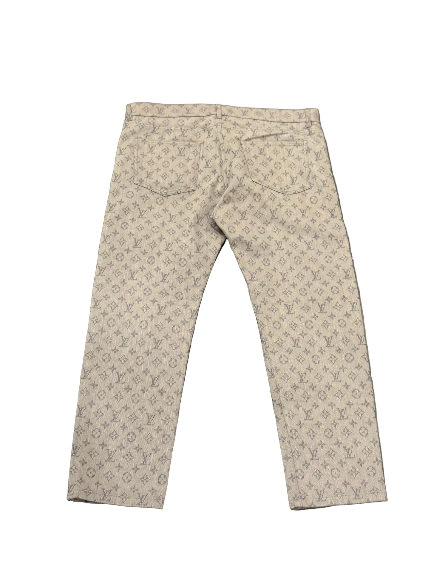 Louis Vuitton Grey Monogram Jeans