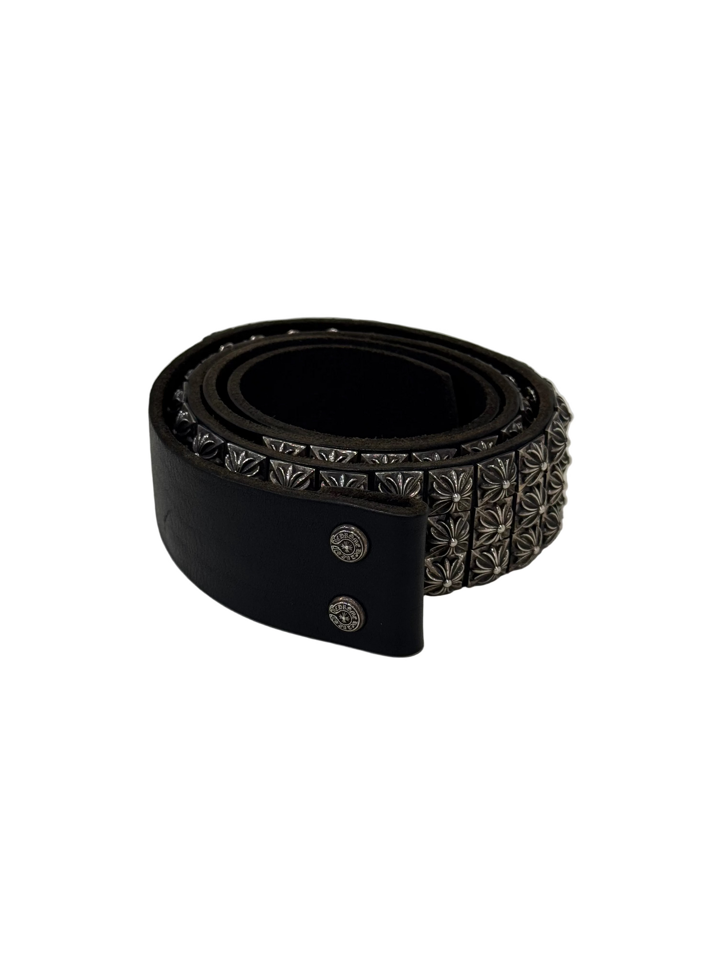 ($15,225) Chrome Hearts Pyramid Studded Belt Strap