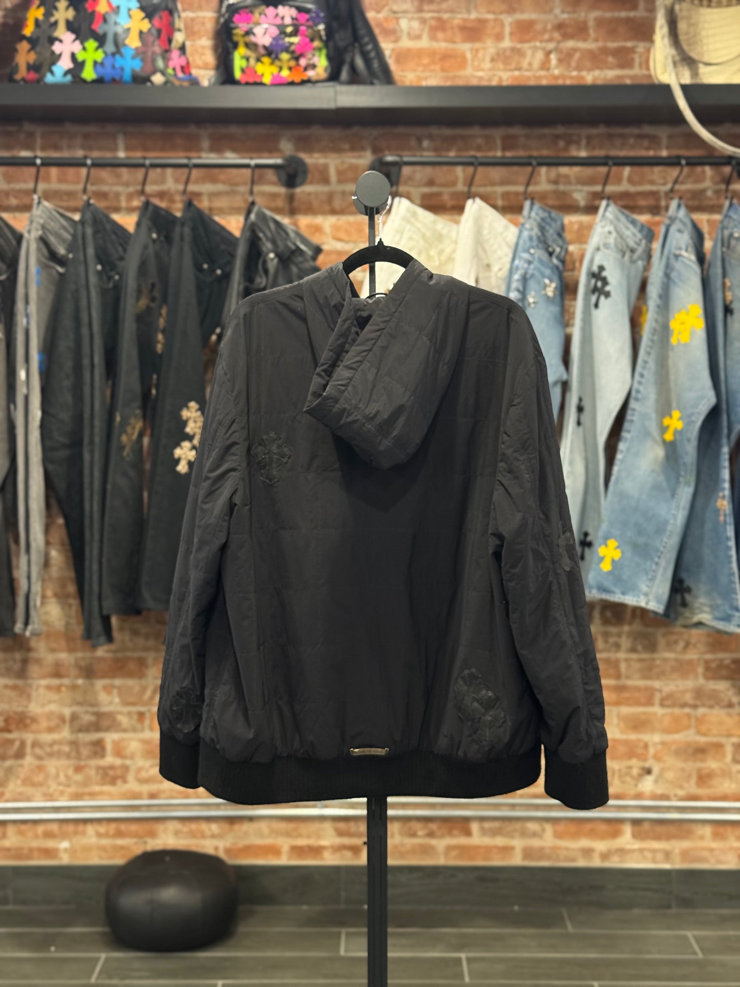 Chrome Hearts Nylon Thermal Cross Patch Zip-Up