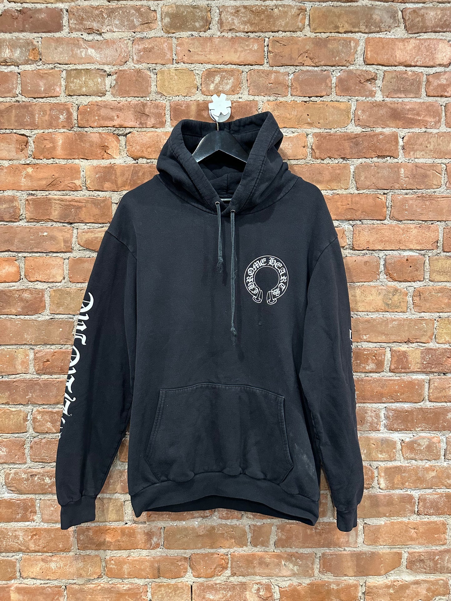 Chrome Hearts Black Horseshoe Cross Zip-Up Hoodie L - Back