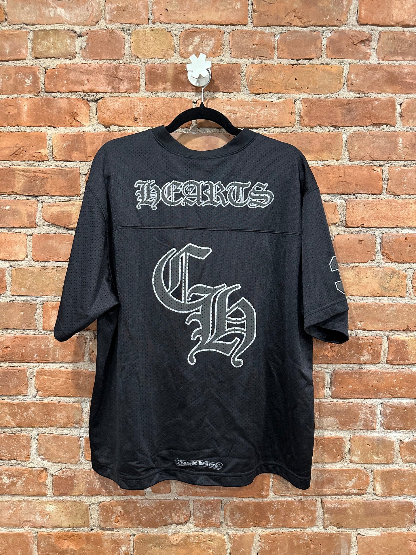 Chrome Hearts Black Mesh CH Motocross Jersey L - Back
