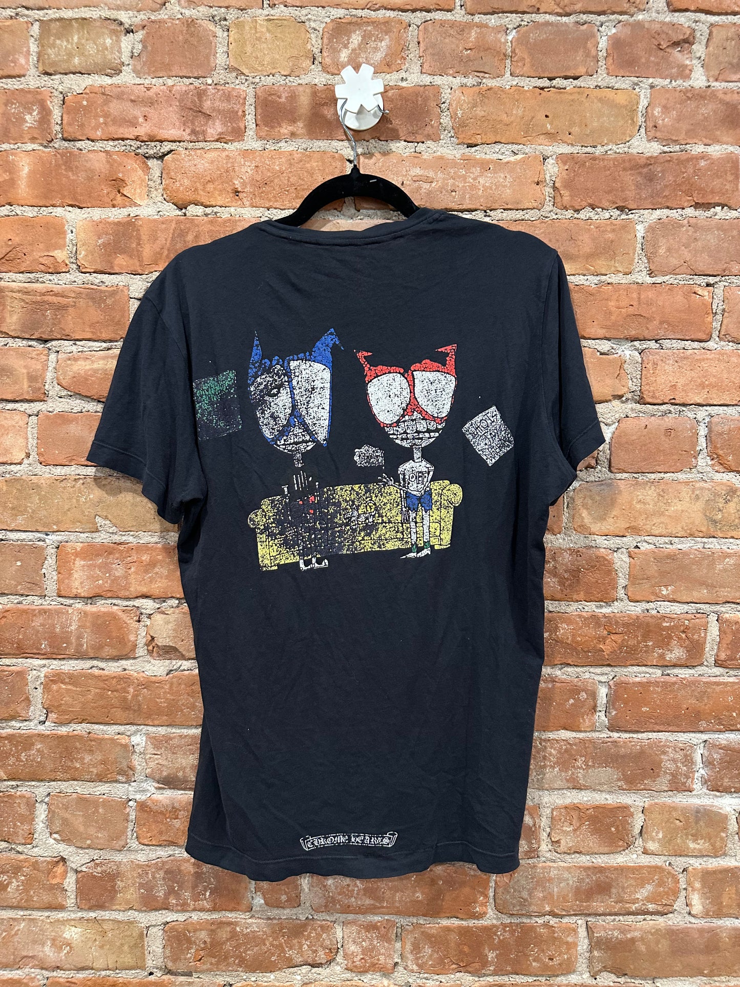 Chrome Hearts Black Sumo Wrestler Pocket T-Shirt M - Back