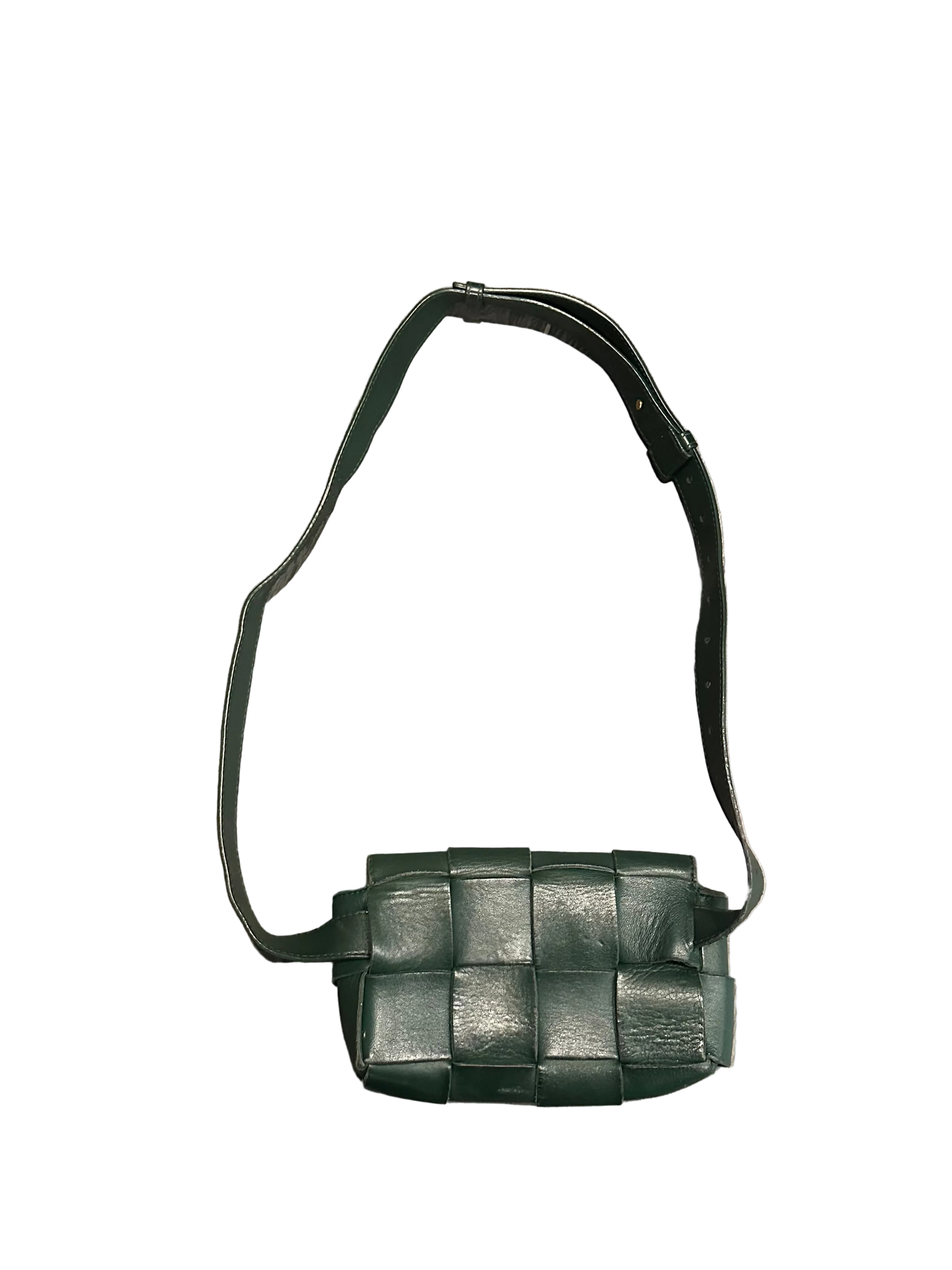 Bottega Veneta Green Intrecciato Cassette Bag