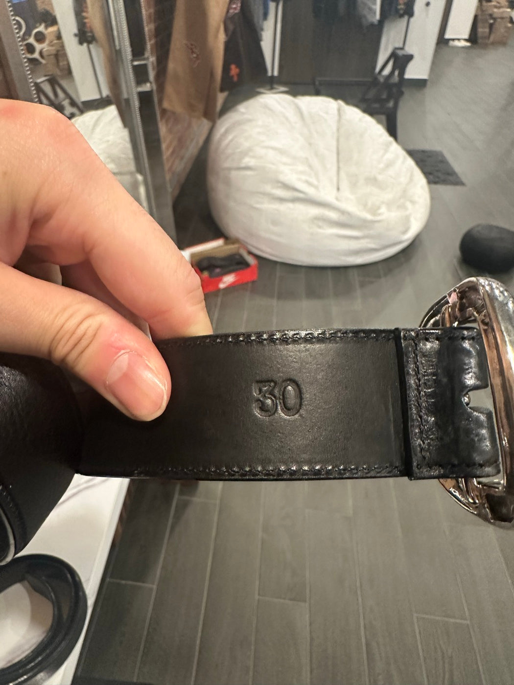 CH Belt Silver Horseshoe Size 30 - Size Tag