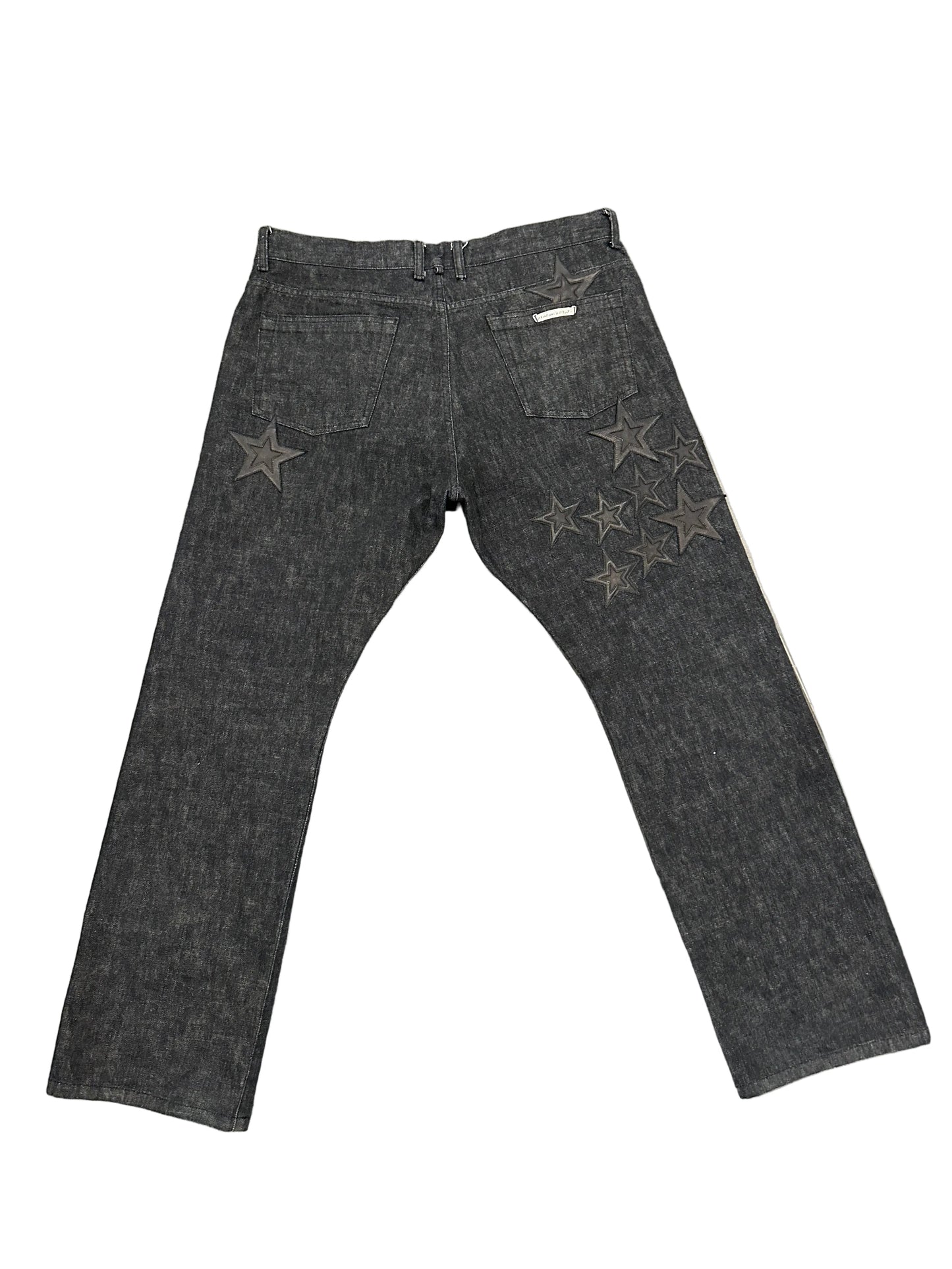 Chrome Hearts Black Star Patches Jeans Sz 38