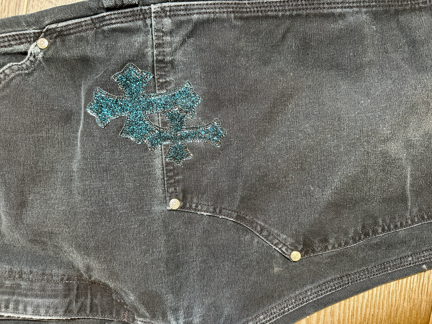 ($40,000) Chrome Hearts Galaxy Double Knee Carpenter Pants sz 34
