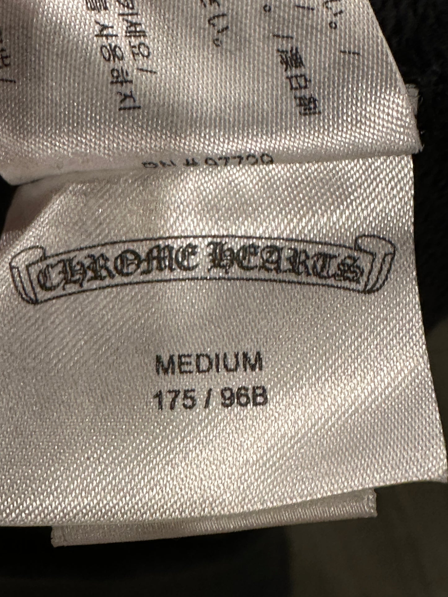 Chrome Hearts Black Monogram Hoodie sz m