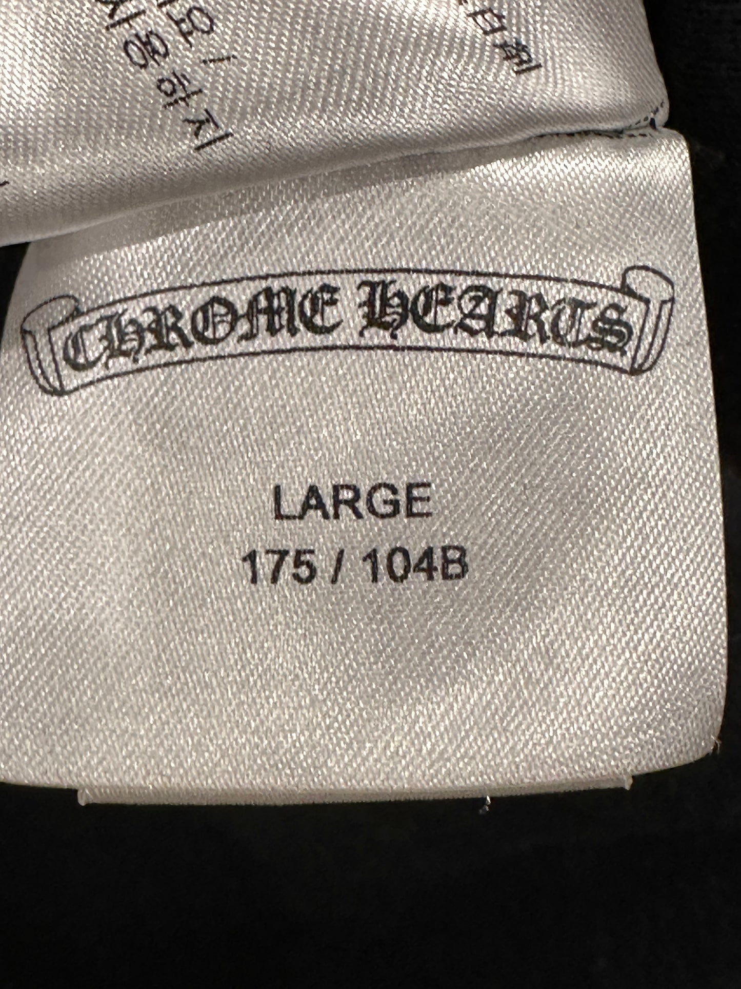 Chrome Hearts Black Bronze Long Sleeve sz L