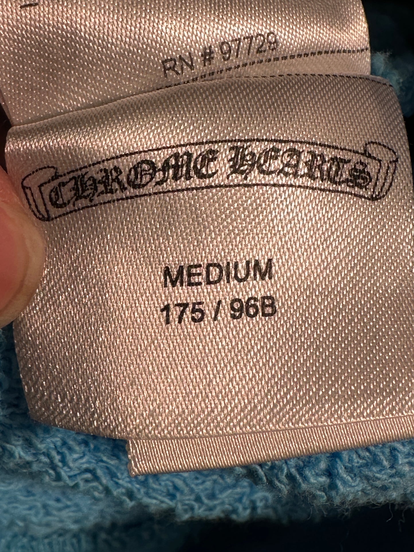 Chrome Hearts Matty Blue Light Blue Sweater Sz M