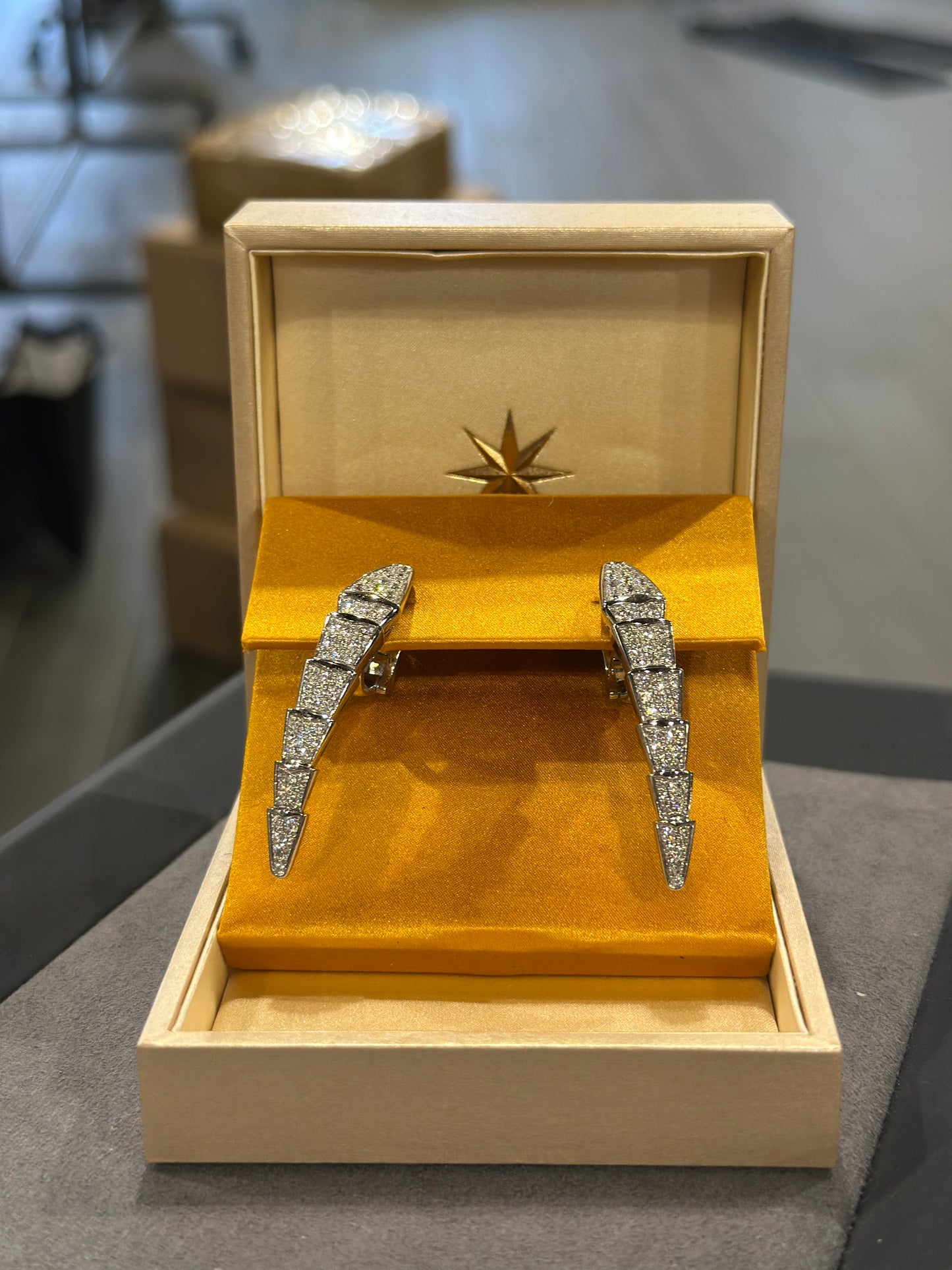 ($60,000) Bvlgari Serpenti Viper earrings