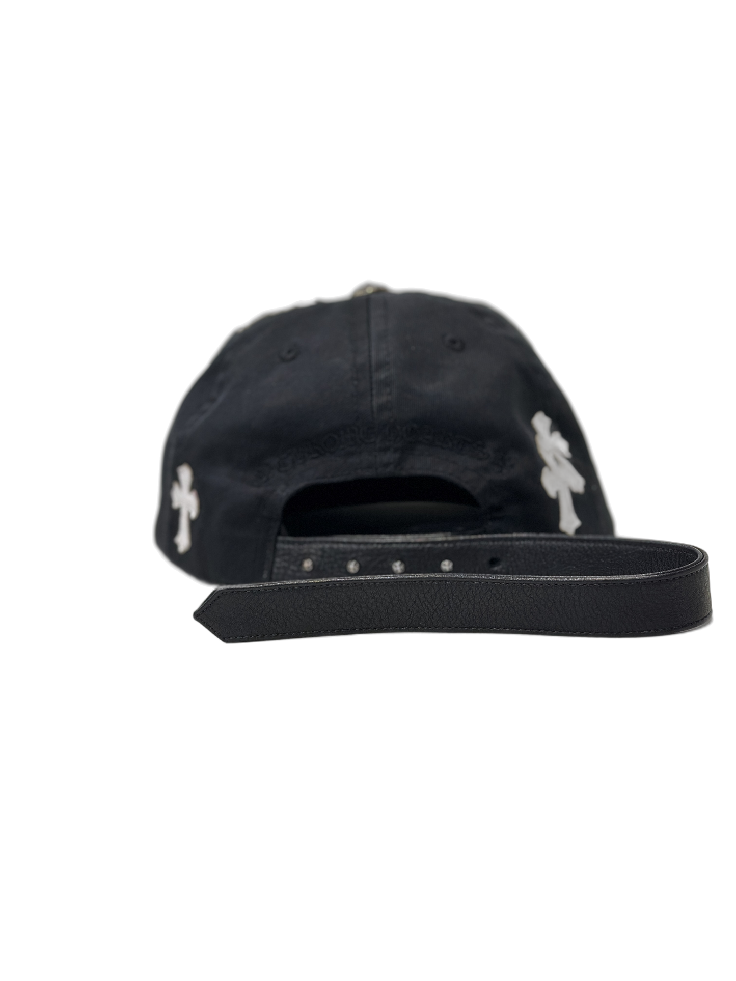 Chrome Hearts black dagger white patches hat