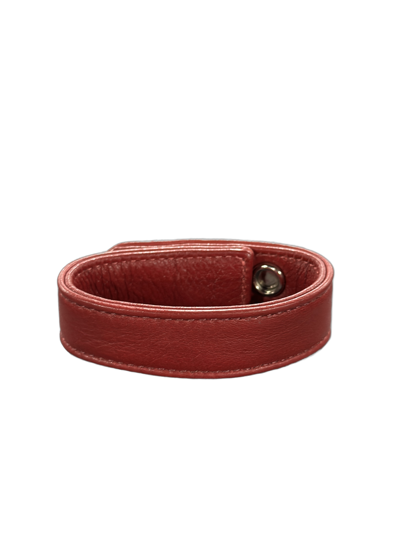 Chrome hearts red leather bracelet