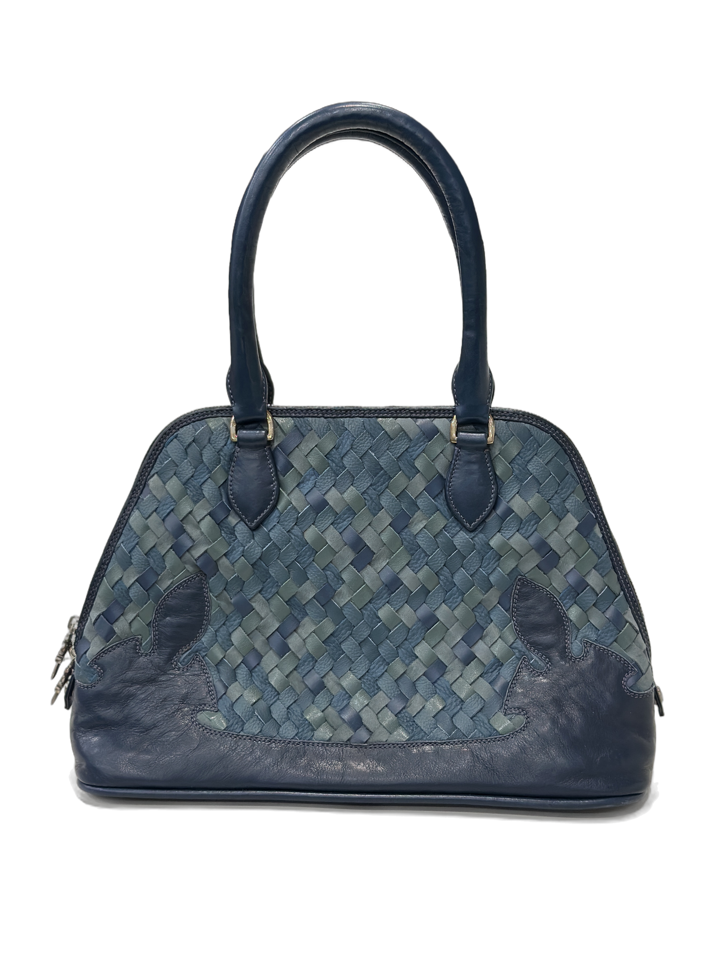 Chrome Hearts woven leather handbag Blue