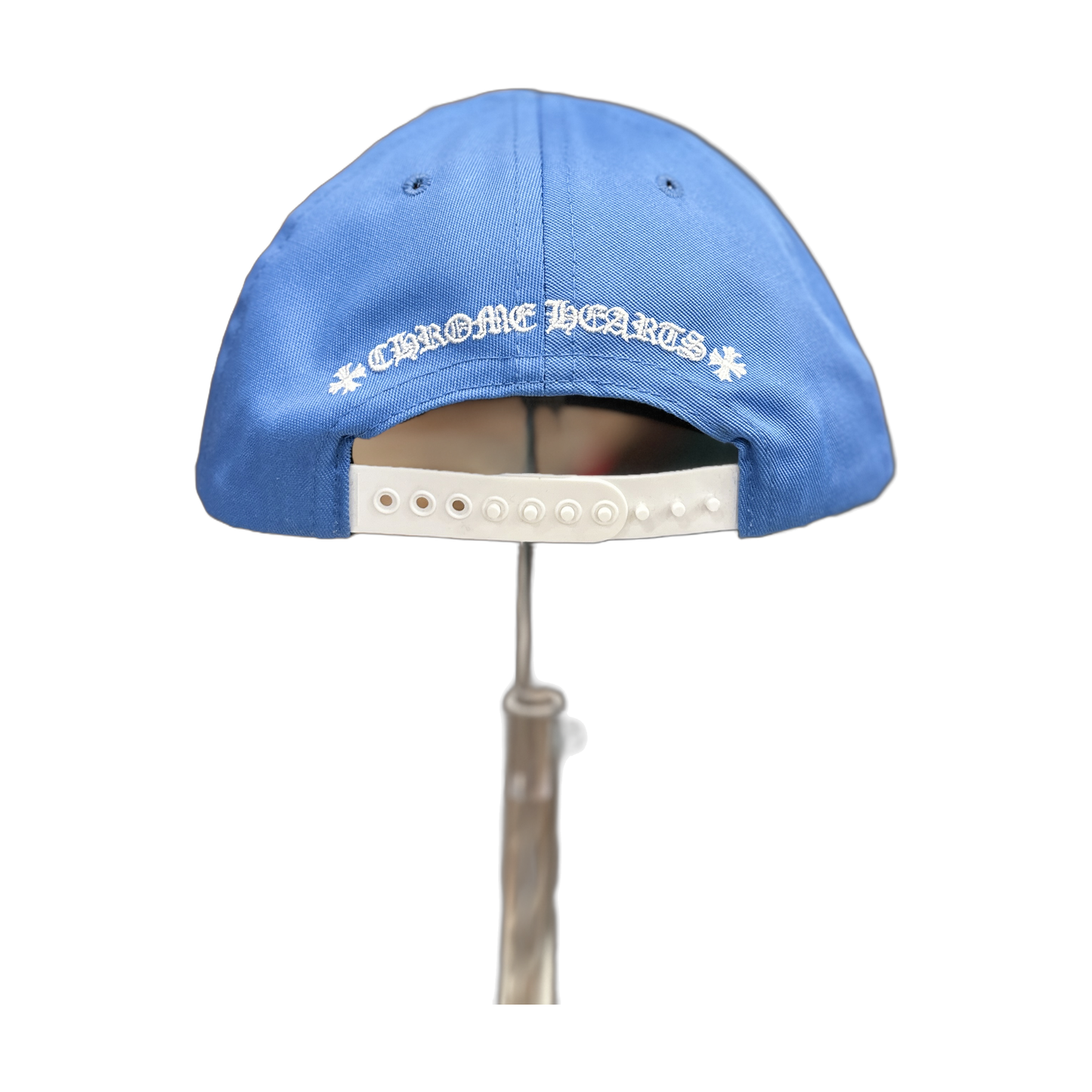 chrome hearts CH logo Baby Blue White Baseball Hat