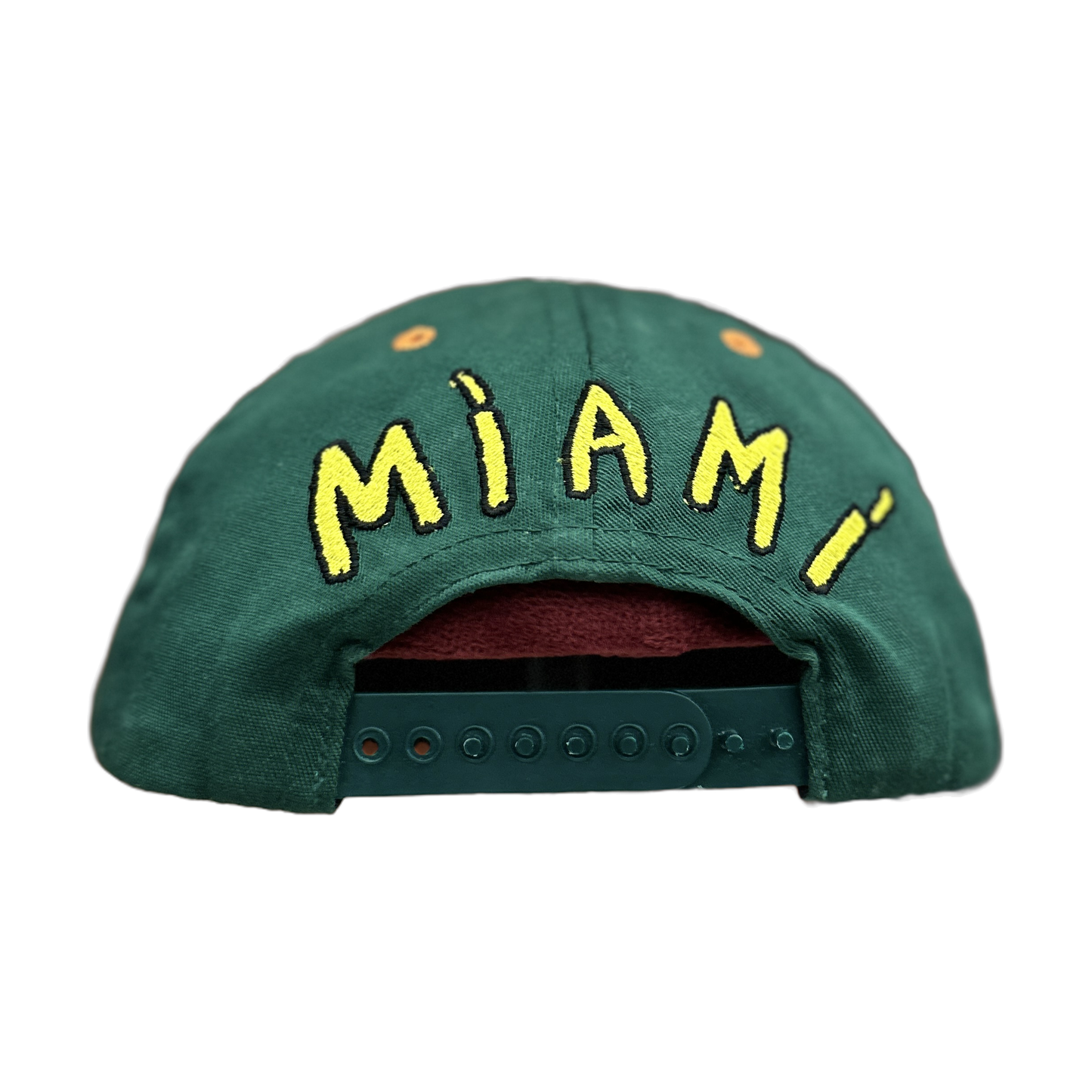 Chrome Hearts CH logo Miami hat Green yellow orange - Back