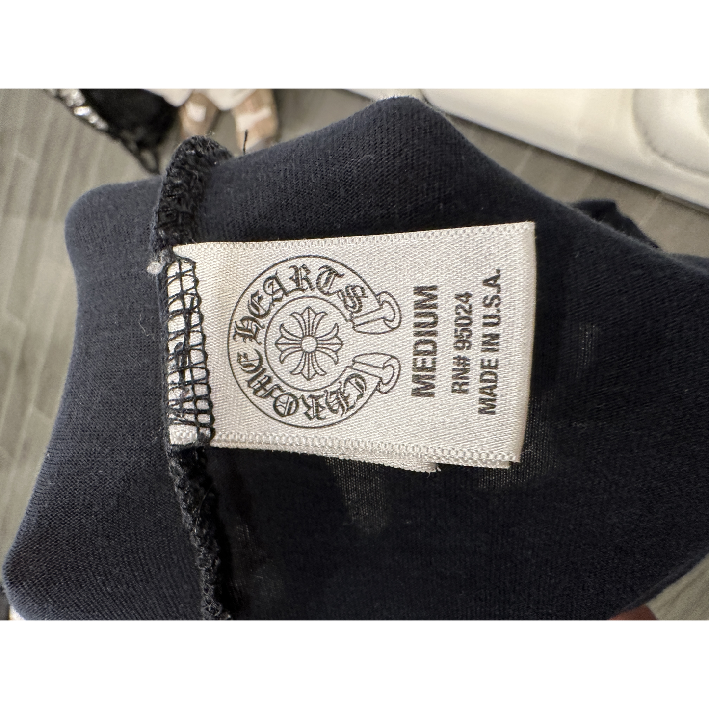 Chrome Hearts Cross Long Sleeve Tee Black - Size Tag