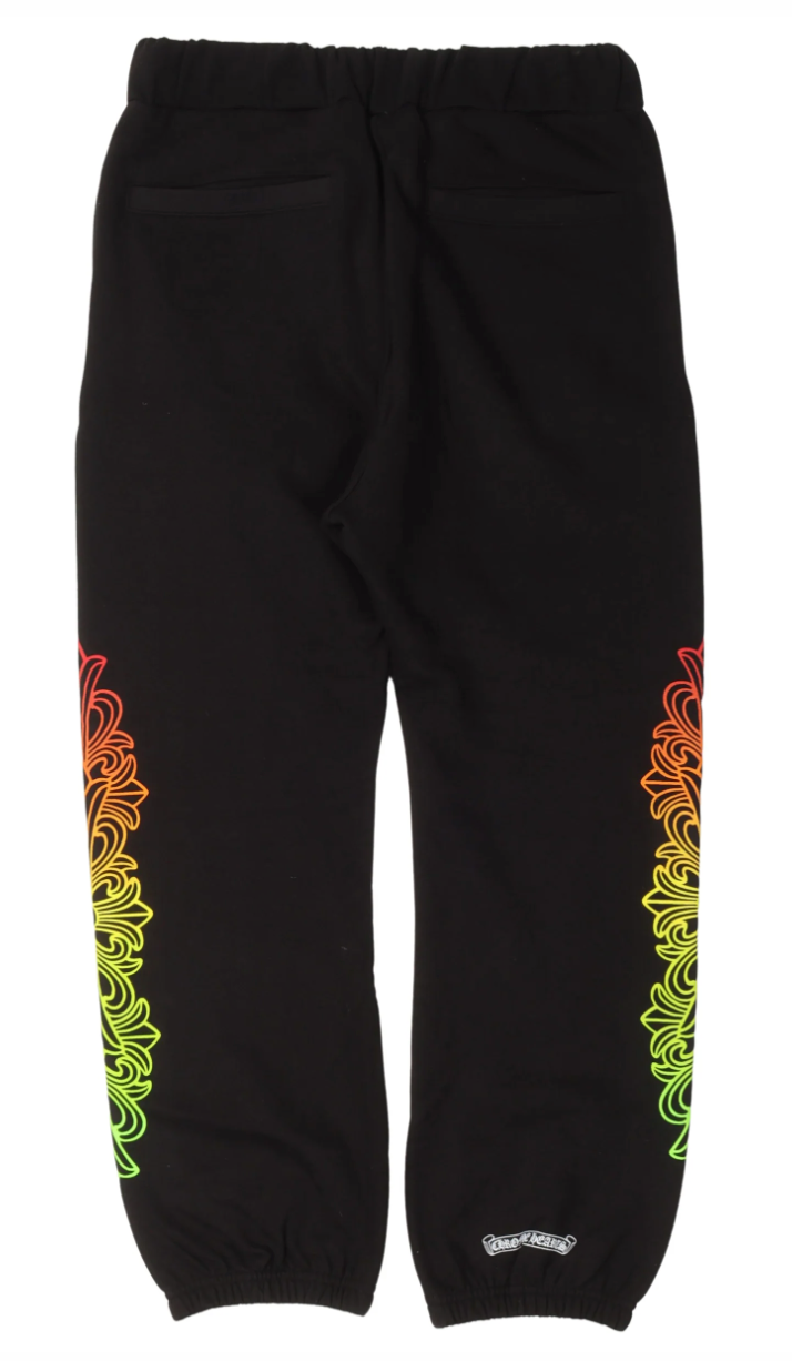 Chrome Hearts Gradient Floral Circle Sweatpants