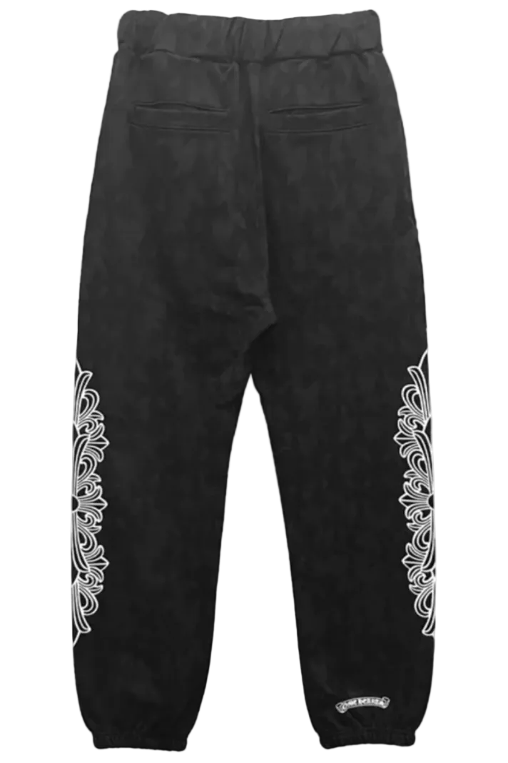 Chrome Hearts Monogram All Over Horseshoe Sweatpants
