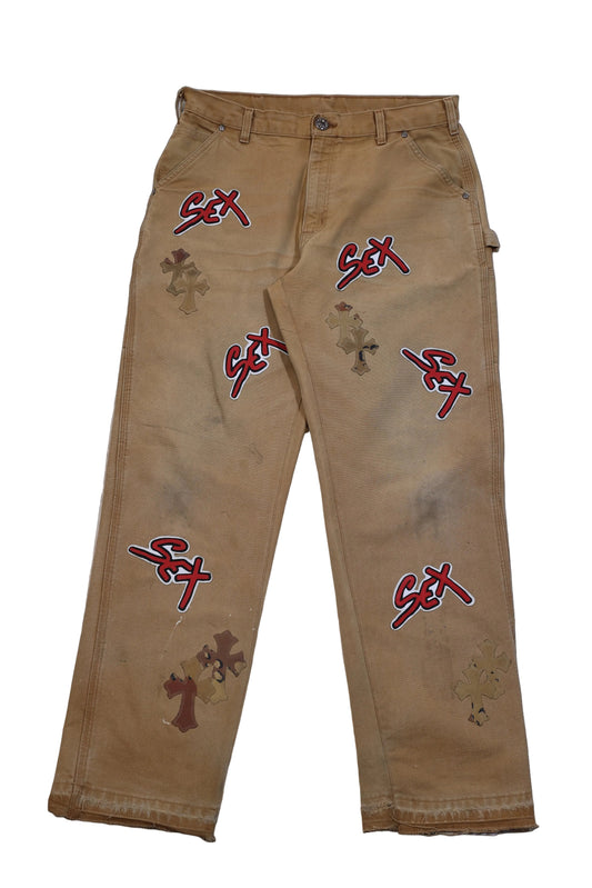 ($27,300) Chrome Hearts Matty Boy Sex Records Camo Patch Pants
