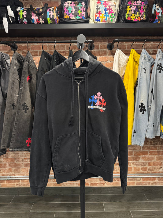 Chrome Hearts Multi Color Cross Zip-Up (zipper missing)