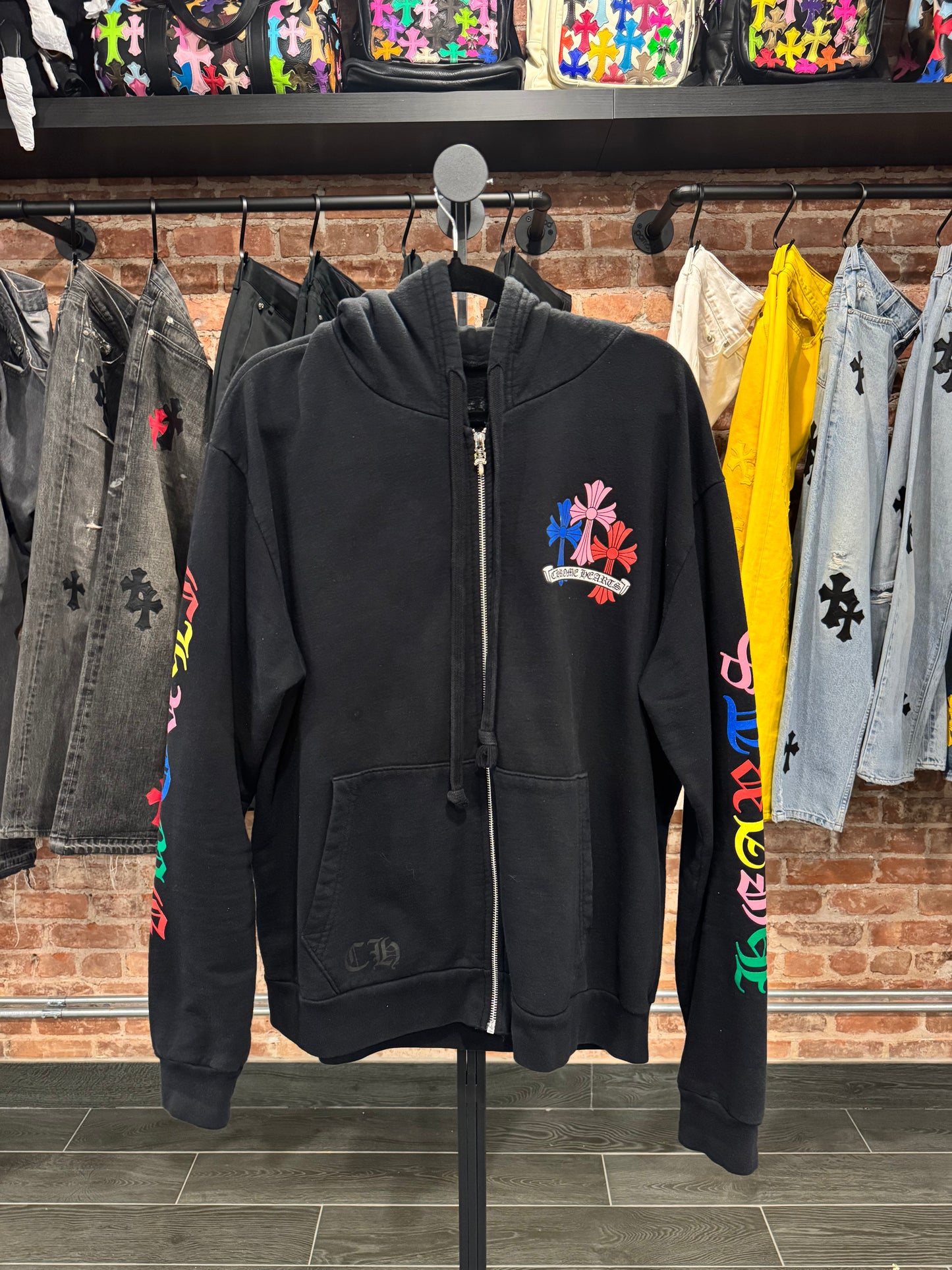 Chrome Hearts Multi Color Cross Zip-Up