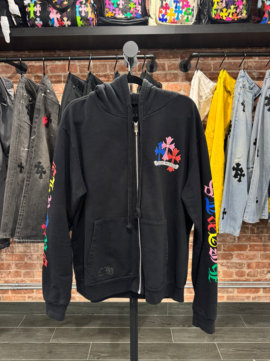 Chrome Hearts Multi Color Cross Zip-Up