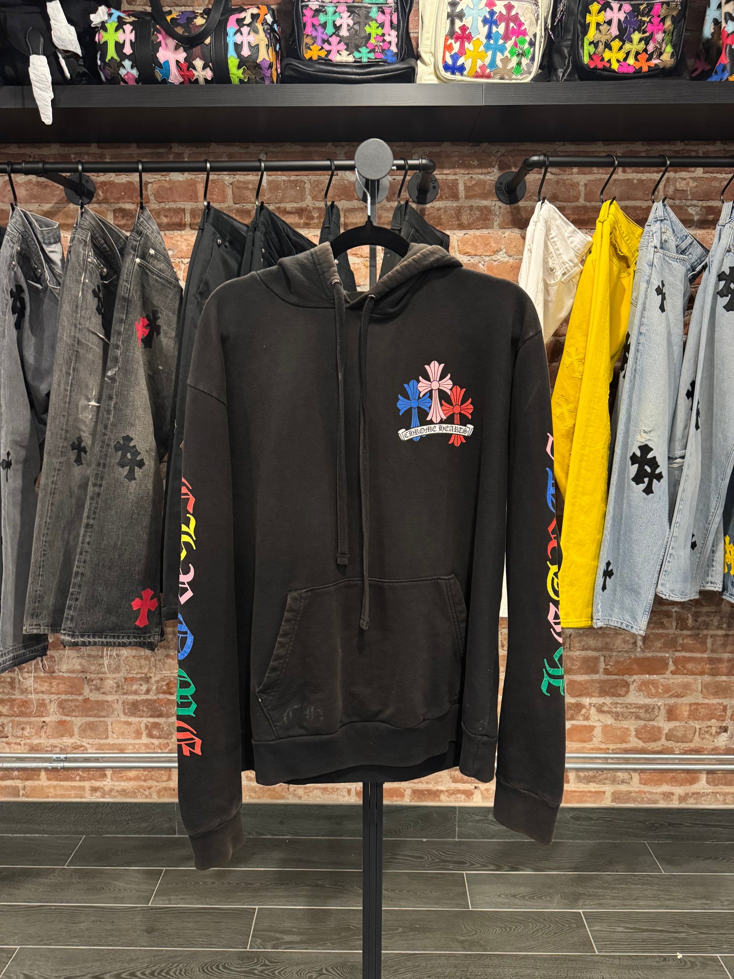 Chrome Hearts Multi Color Cross Hoodie