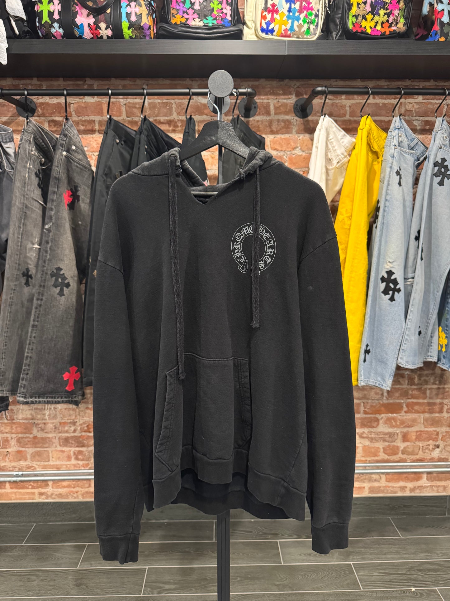 Chrome Hearts FNF Grey Floral Hoodie