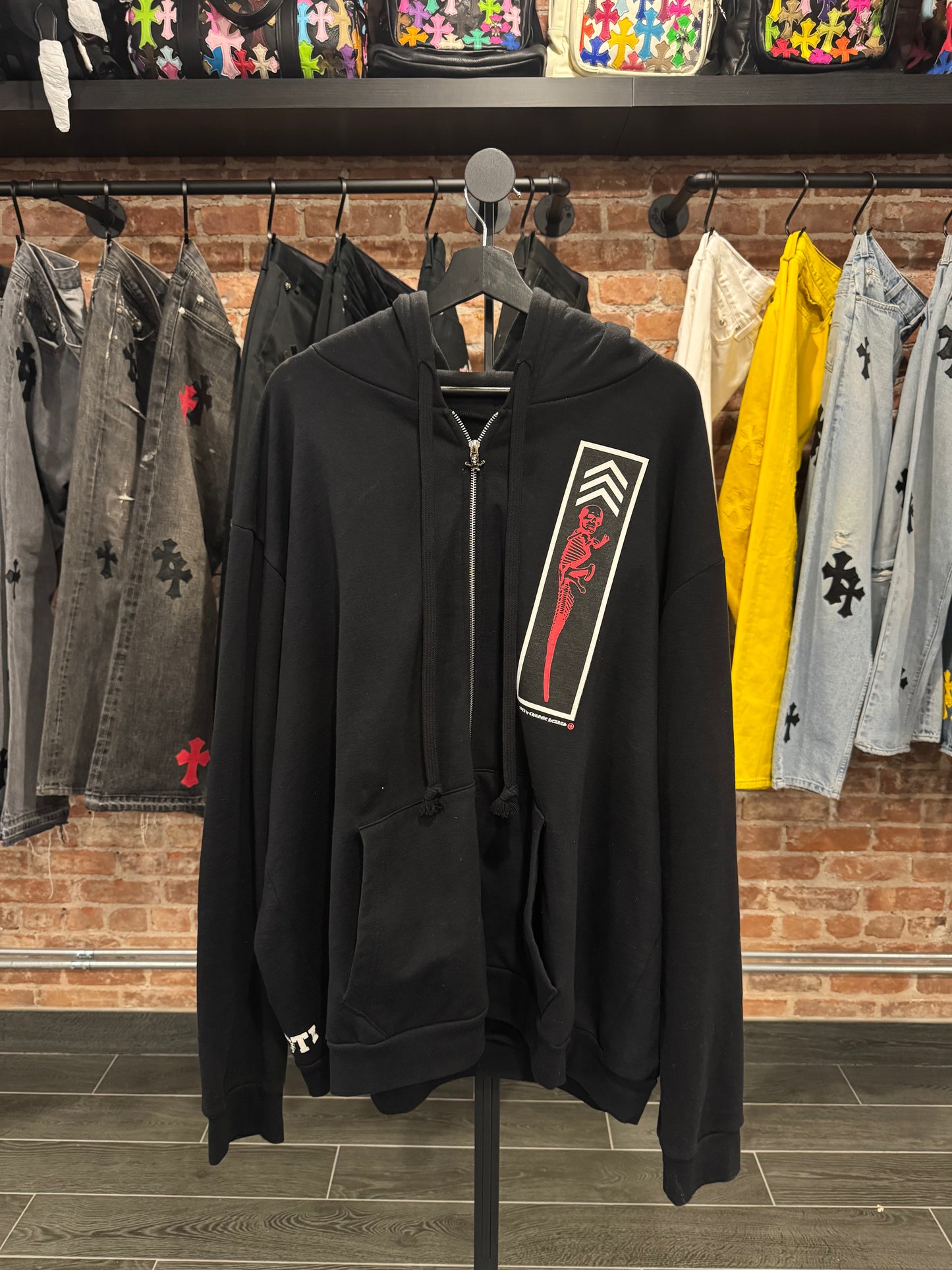Chrome Hearts Foti Skeleton Zip-Up