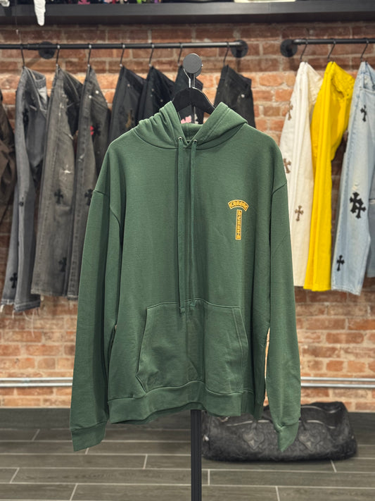 Chrome Hearts Green T-Bar Logo Hoodie