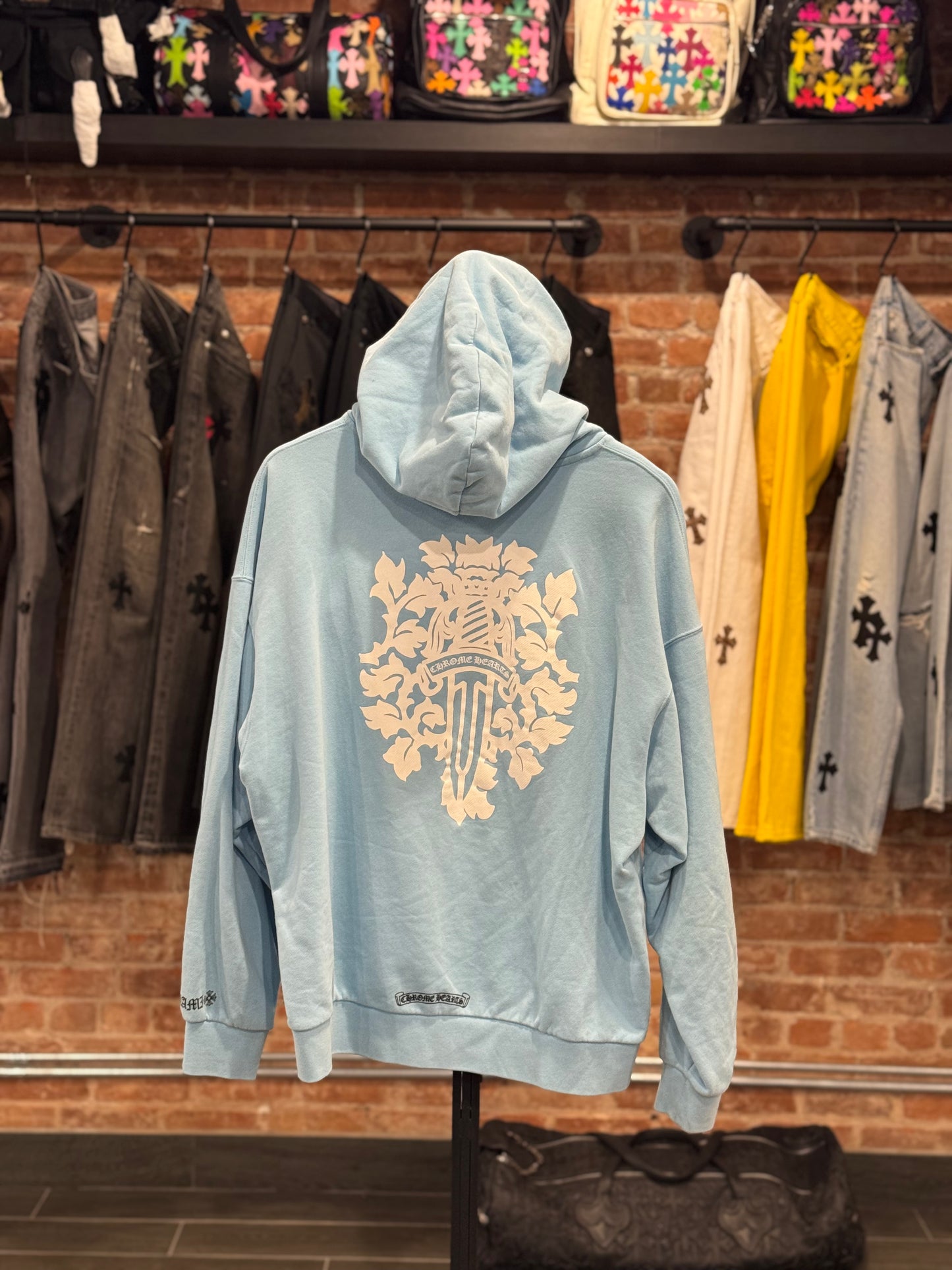 Chrome Hearts Baby Blue Vine Dagger Hoodie (Miami Art Basel Exclusive)