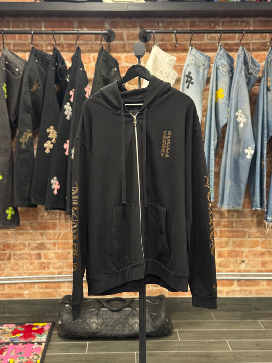 Chrome Hearts Brown Glitter Zip-Up