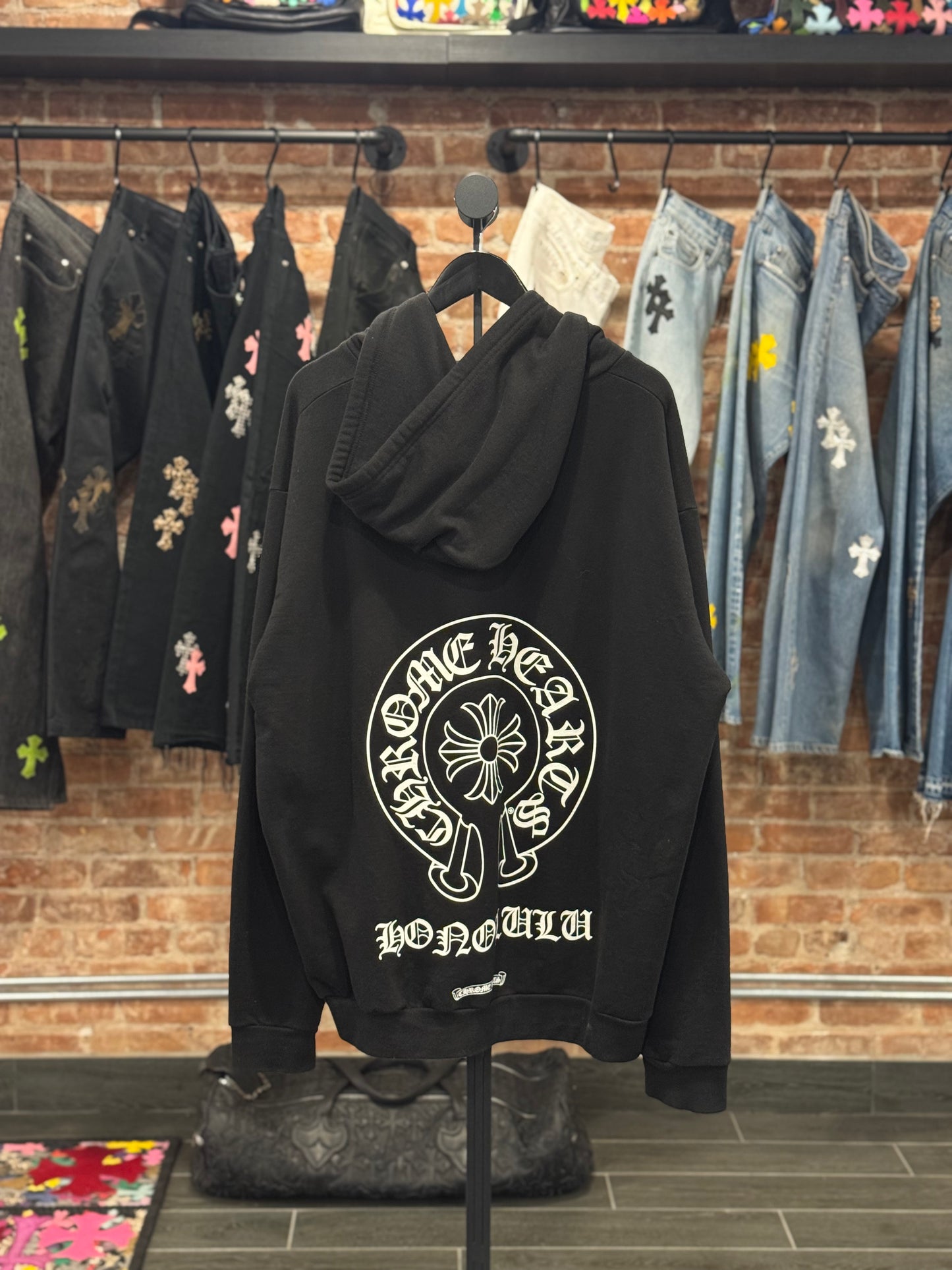 Chrome Hearts Honolulu Exclusive Horseshoe Zip-Up (zipper missing)