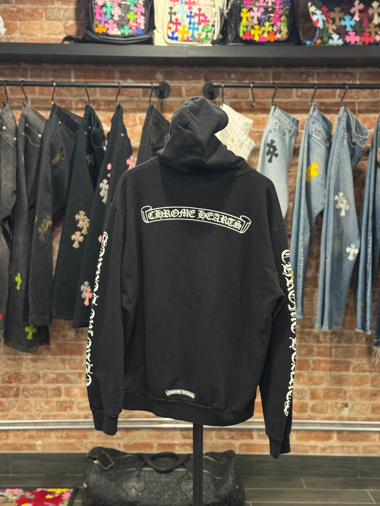 Chrome Hearts Scroll Logo Hoodie